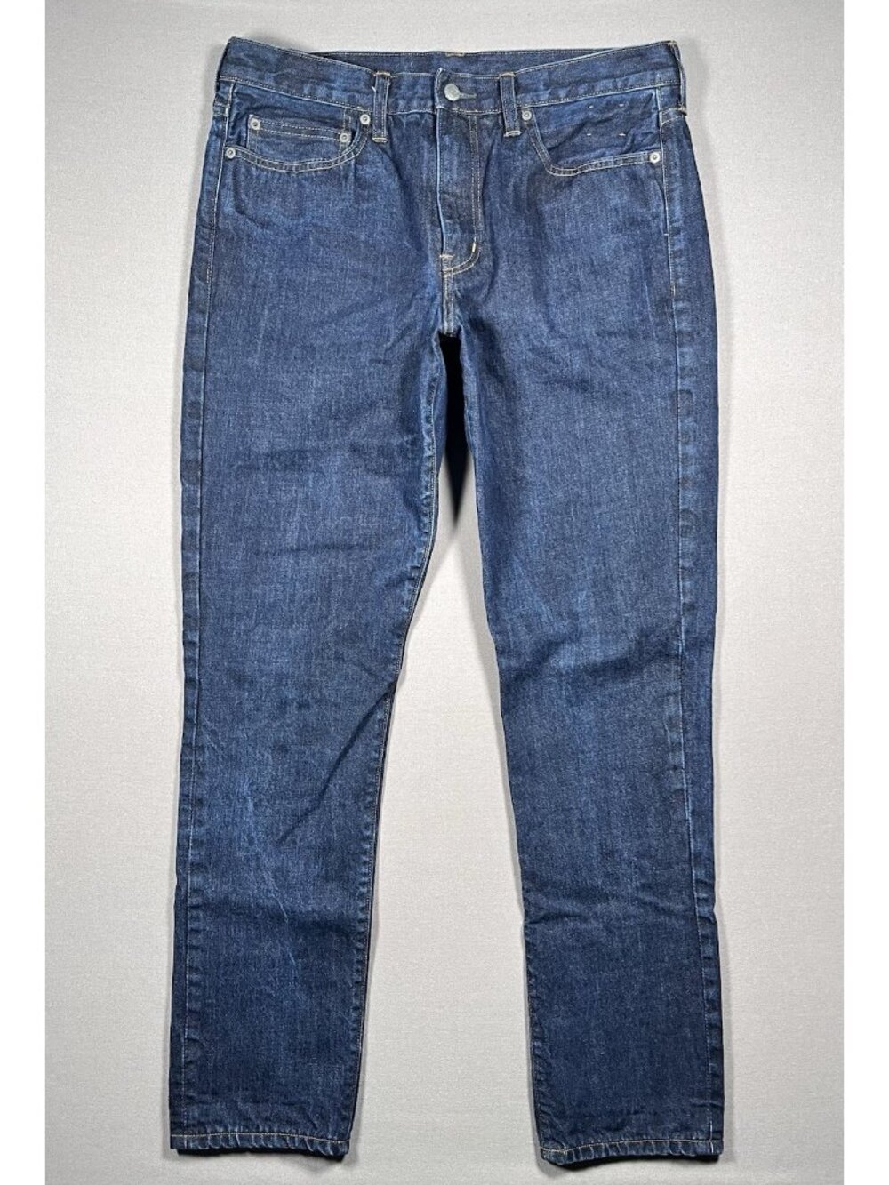 J Crew 770 Japanese Kaihara Flannel Lined Dark Wash Jeans - Men Size 34 X 34